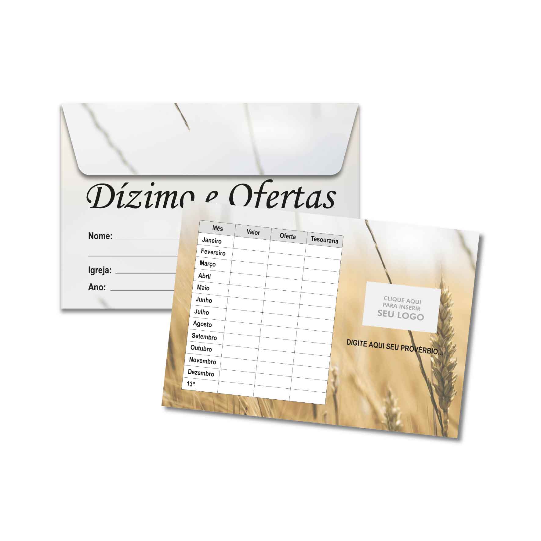 Envelope De Dizimo 11 5 X 16 5 Cm